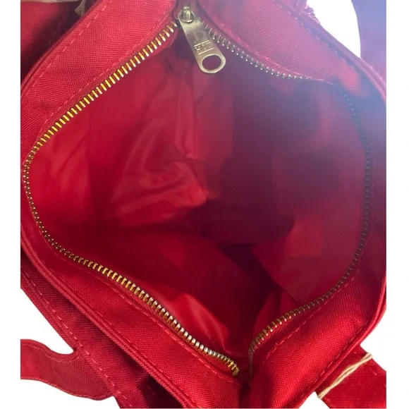 Vintage Gloria Astor NWT Red Woven Handbag with coin purse - Picture 7 of 11